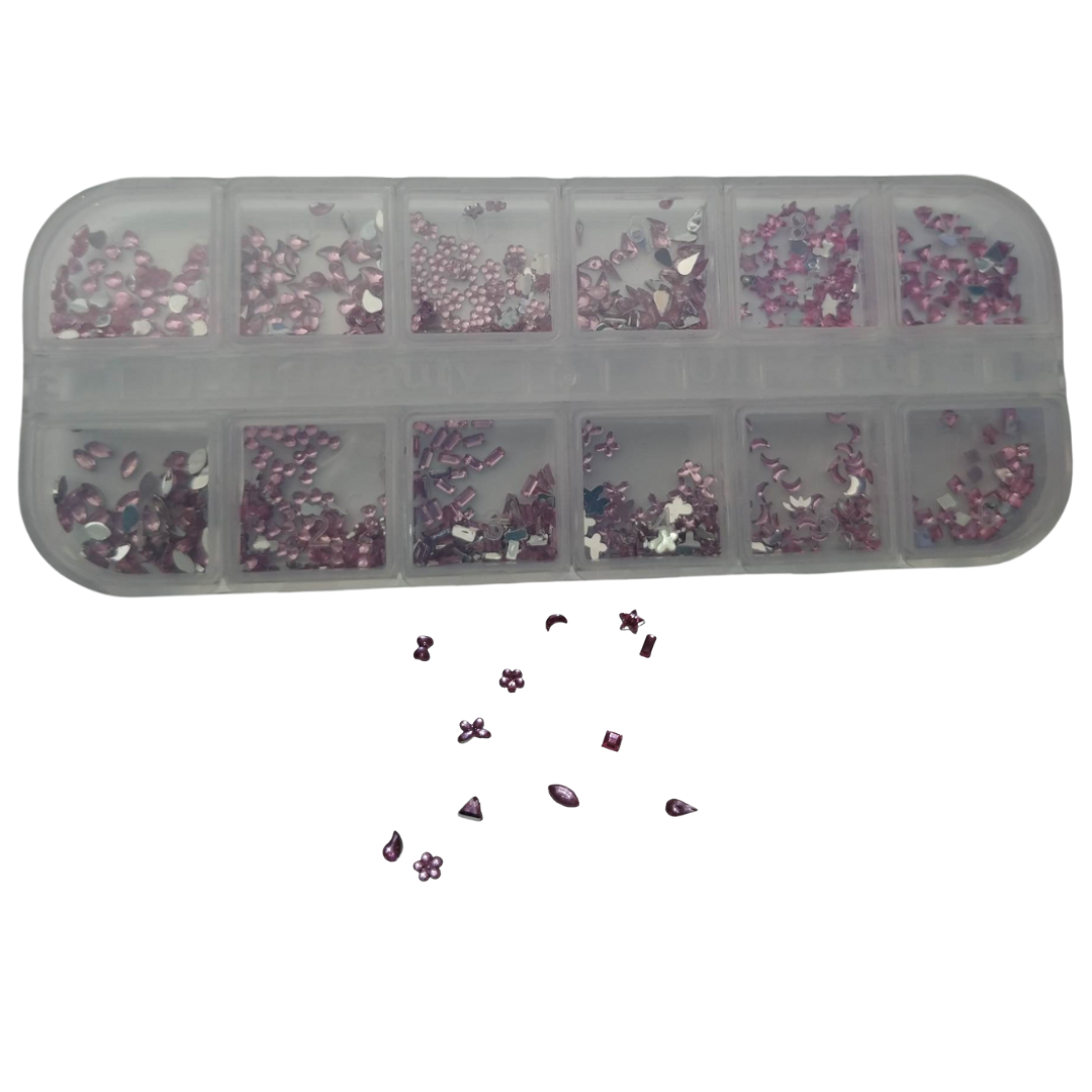 Ensemble de pierres rose