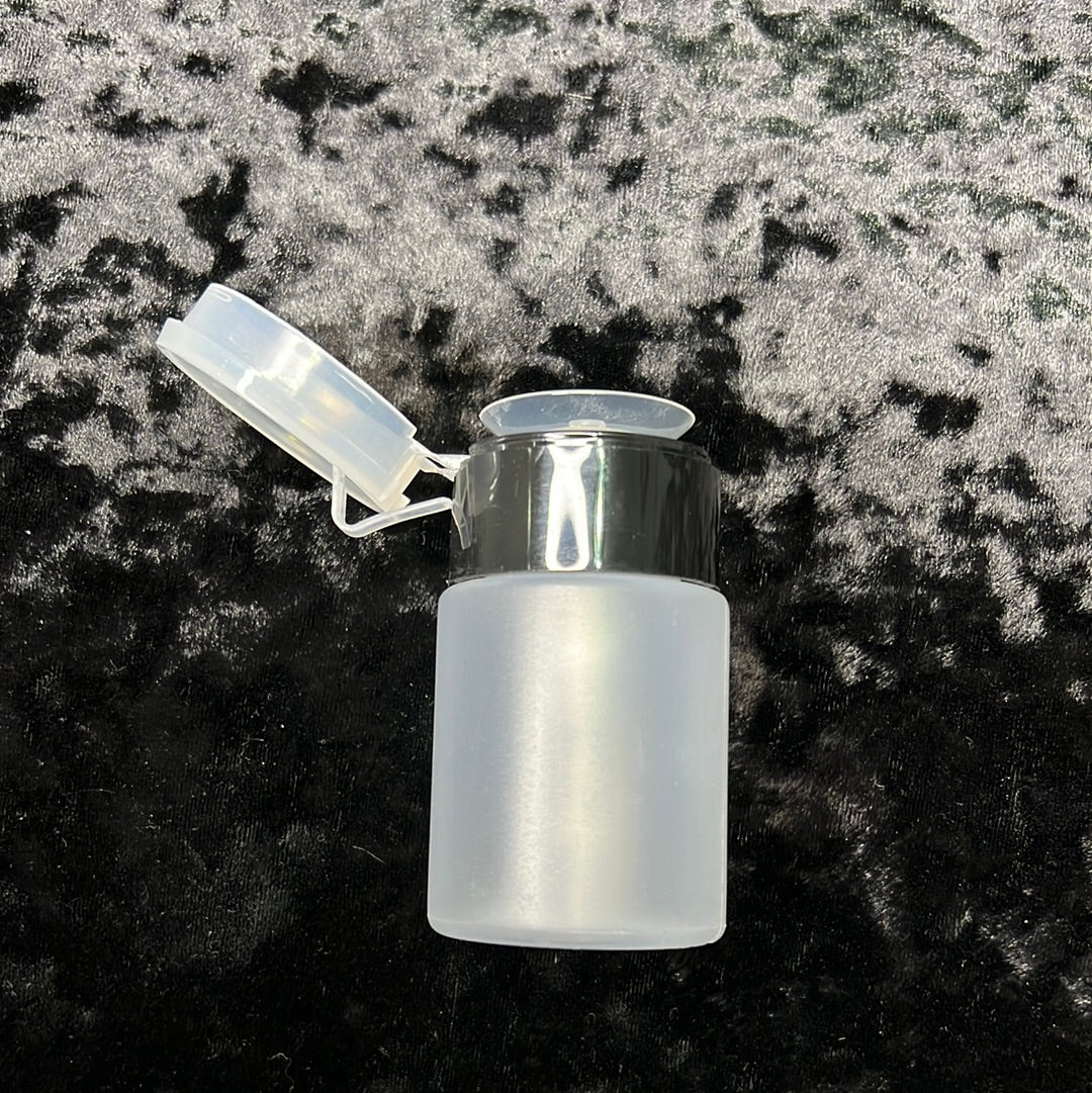 Bouteille à poussoir bouchon noir