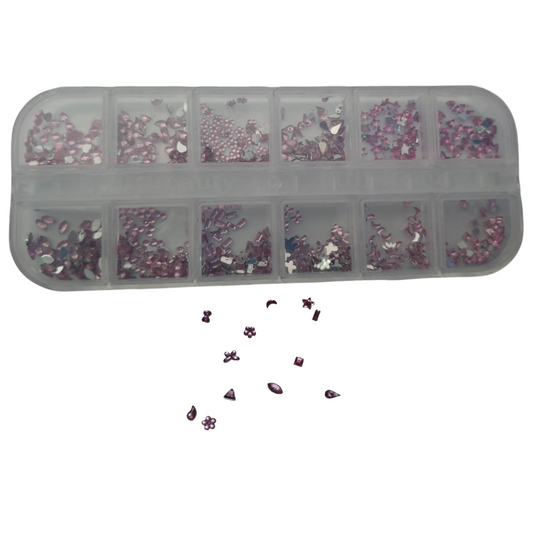 Ensemble de pierres rose