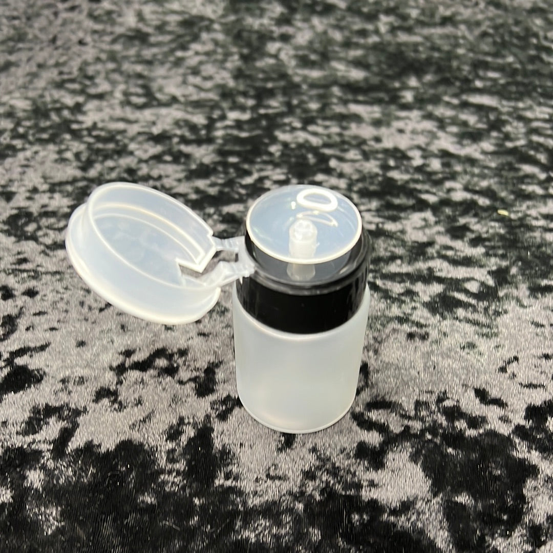Bouteille à poussoir bouchon noir